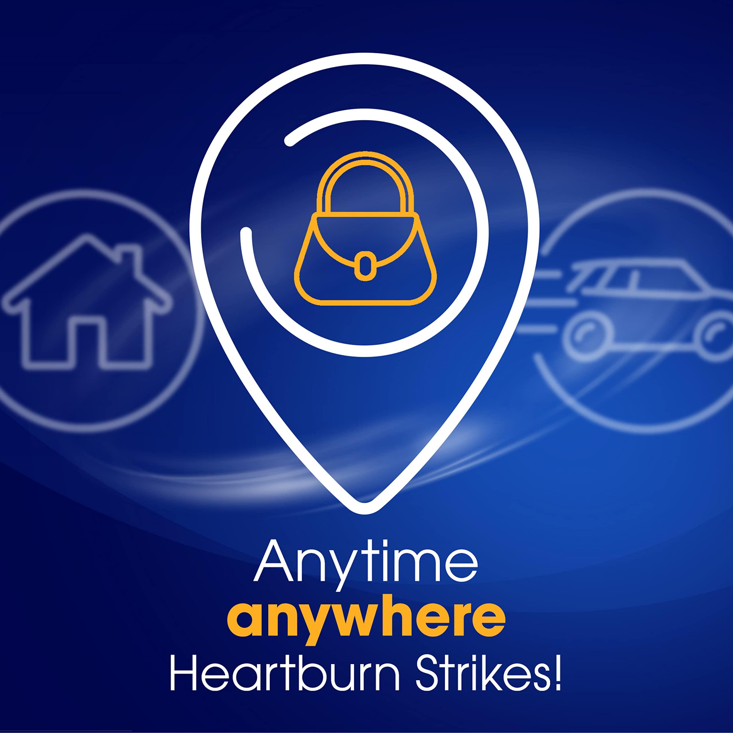 TUMS TUMS Chewy Bites Antacid Tablets for Chewable Heartburn Relief and Acid Indigestion Relief, Assorted Berries - 60 Count (Pack of 2)