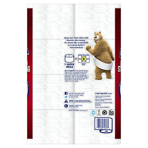 Charmin Charmin Ultra Strong Toilet Paper, Super Mega Roll, 8 Count of 426 2-Ply Sheets Per Roll