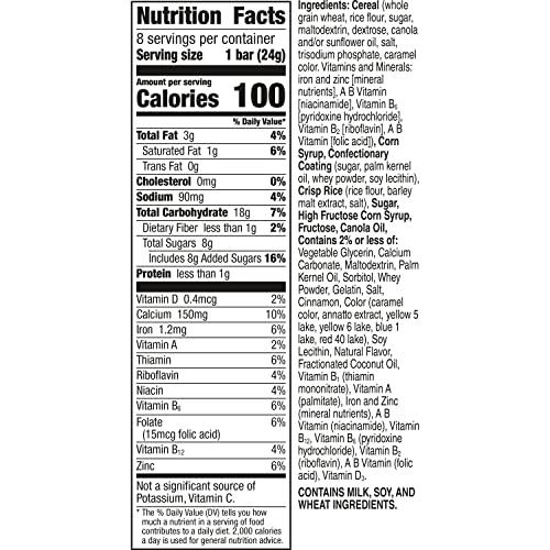 Cinnamon Toast Crunch Cinnamon Toast Crunch Breakfast Cereal Treat Bars, Snack Bars, 8 ct (Pack of 5)