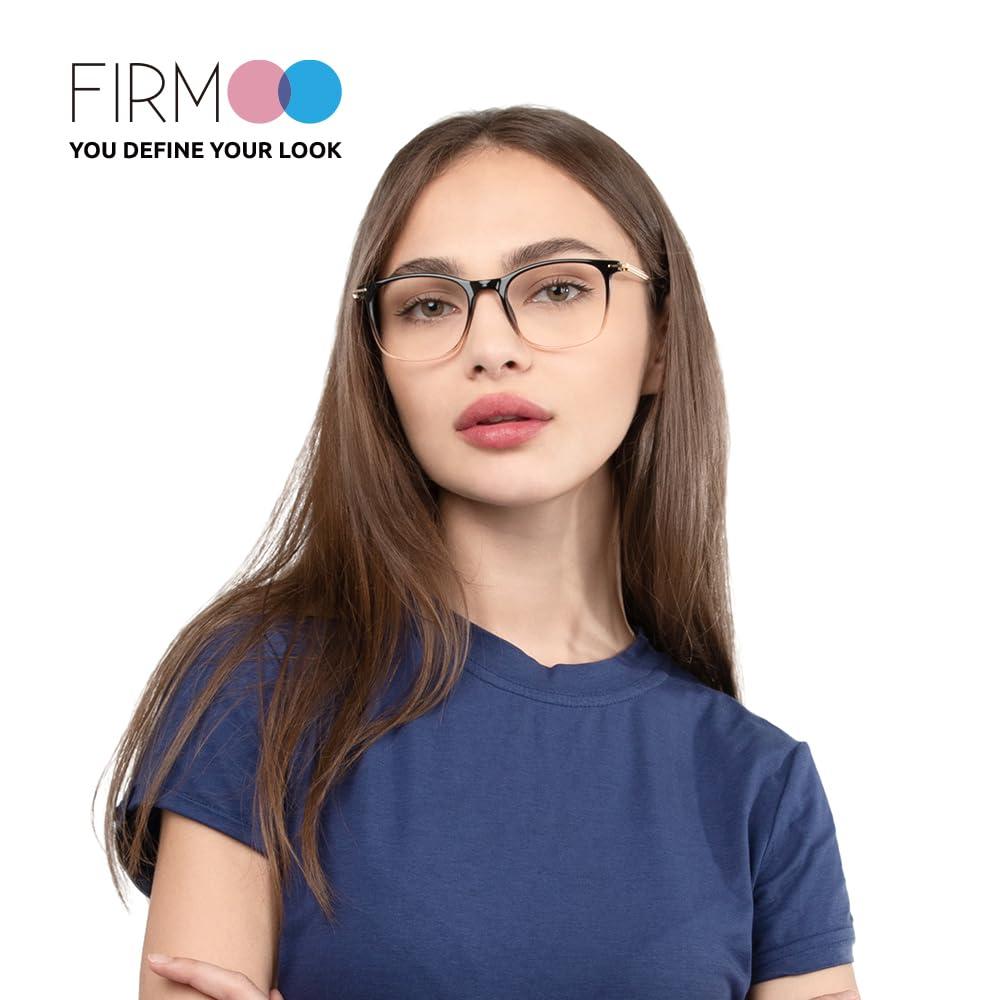 Firmoo Firmoo Women Reading Glasses 0.5,Classic Square Blue Light Blocking Glasses for Men.