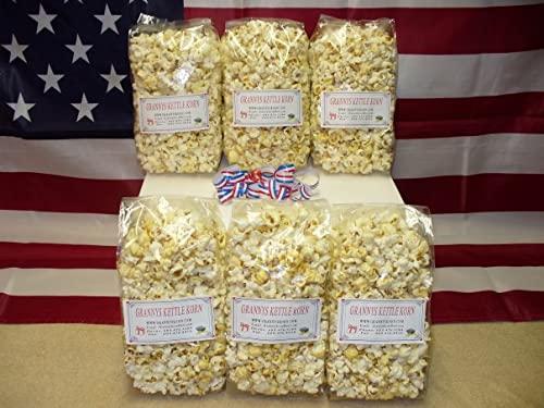 Grannys Kettle Korn 6-Bag Gift Box Traditional Kettle Korn