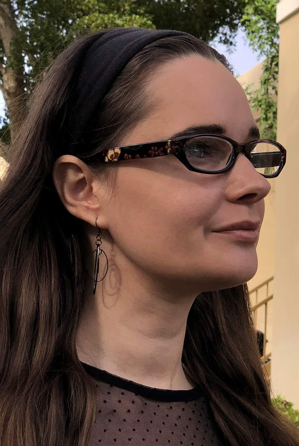 Calabria Calabria 4377 Cat Eye Colorful Floral Paisley Reading Glasses +6.00 Brown Women Readers Cute Eyeglass w/Soft Case