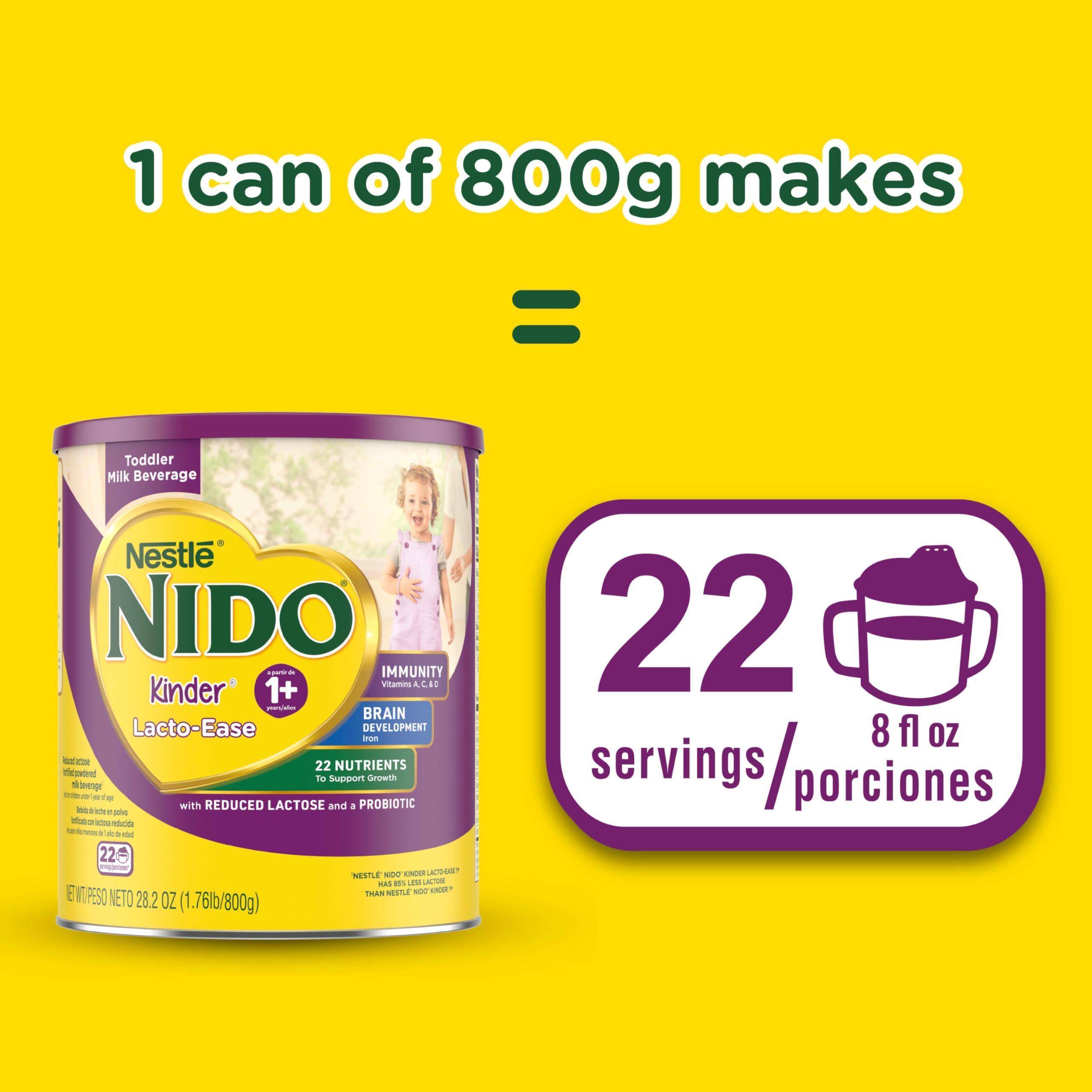Nido Nestle NIDO Lacto-Ease Toddler Powdered Milk Beverage - 28.2 Oz Canister - Toddler Drink Mix