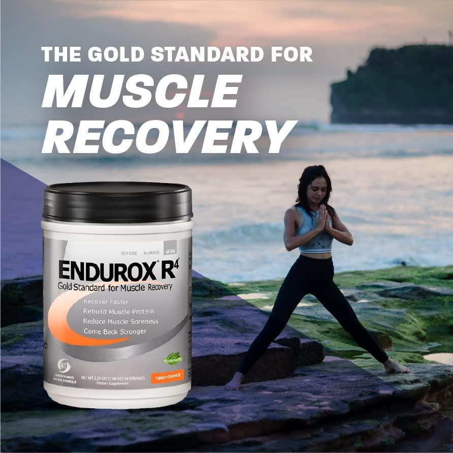Endurox PacificHealth Endurox R4 I Post Workout Drink Mix with Protein, Carbs, Electrolytes and Antioxidants for Superior Muscle Recovery, Net Wt. 4.56 lb., 28 Servings (Fruit Punch Flavor)