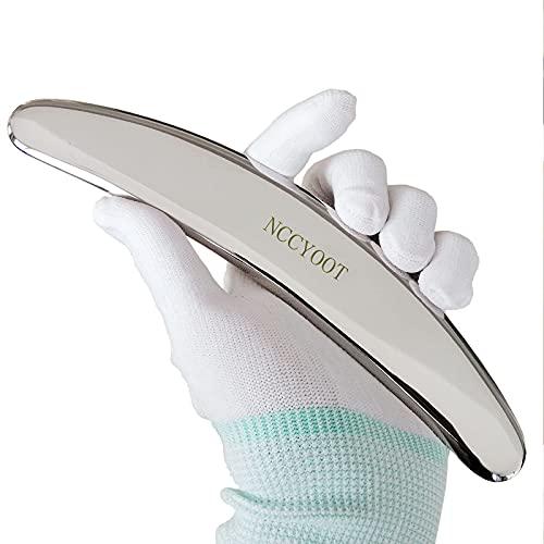 NCCYOOT NCCYOOT Gua sha Set, IASTM Tool Gua Sha Stainless Steel Muscle Scraper Set of 6 Picese for Soft Tissue Therapy and Reduce Arms,Legs,Back, Shoulder Muscle Pain(7C pcs)