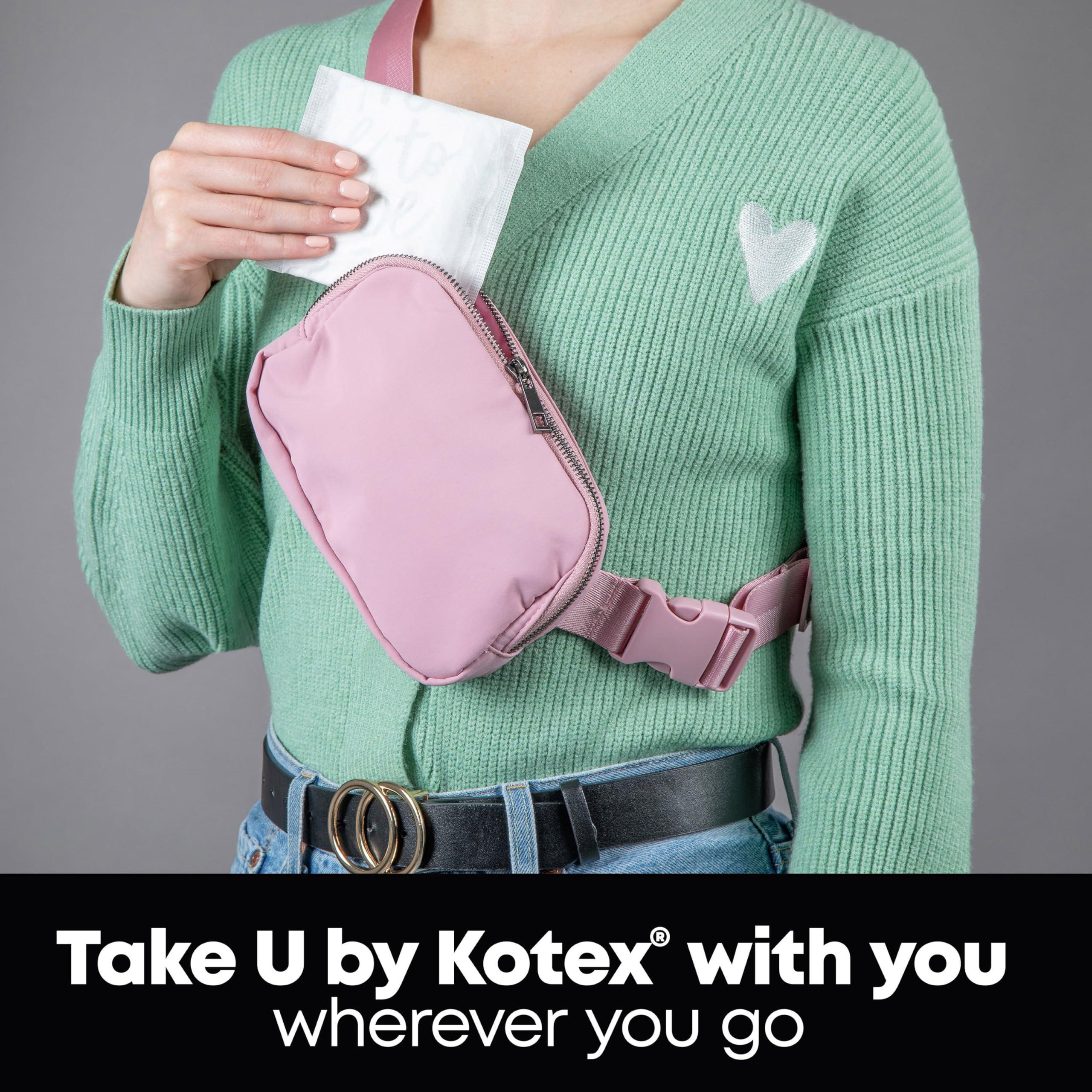 U by Kotex U by Kotex Clean & Secure Ultra Thin Pads with Wings, Regular Absorbency, 216 Count (6 Packs of 36) (Packaging May Vary)