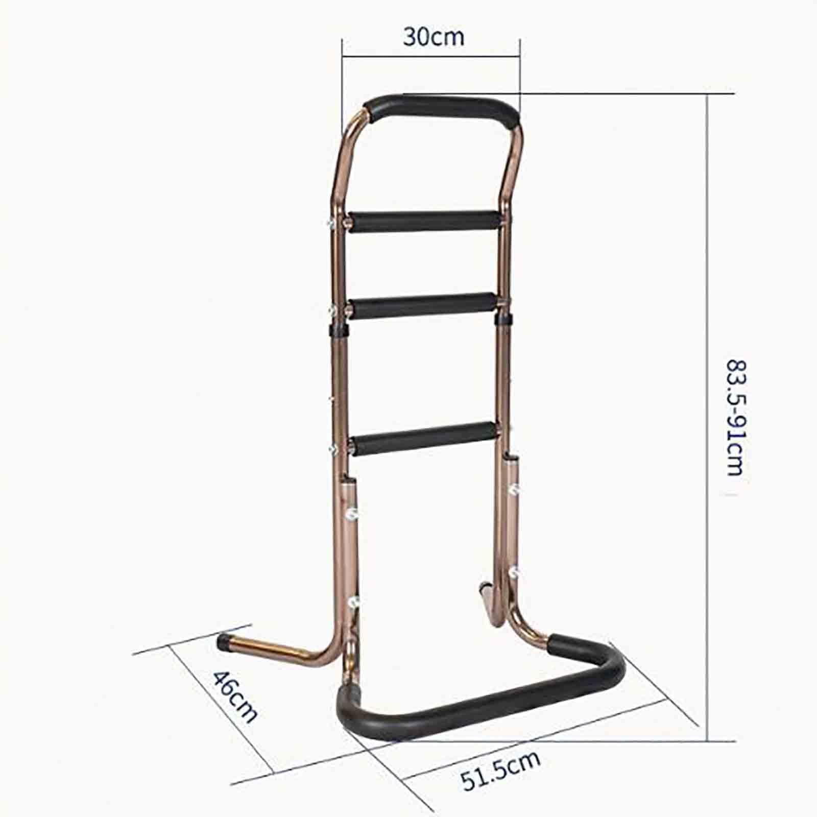 DATEN Chair Stand Assist Adjustable Heights Safety Hand Rail, Bed Rails Stand Assist Mobility & Daily Living Aids, for Elderly, Disabled, Pregnant (Color : B)