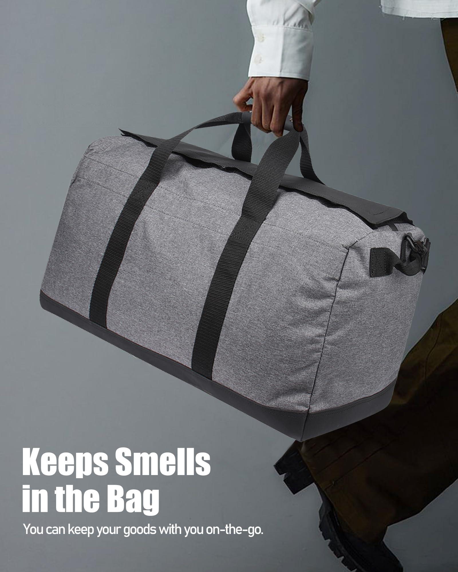 FIREDOG FIREDOG Smell Proof Duffle Bag, Large Smell Proof Bag for Travel Storage(21.5”x10”x12”)