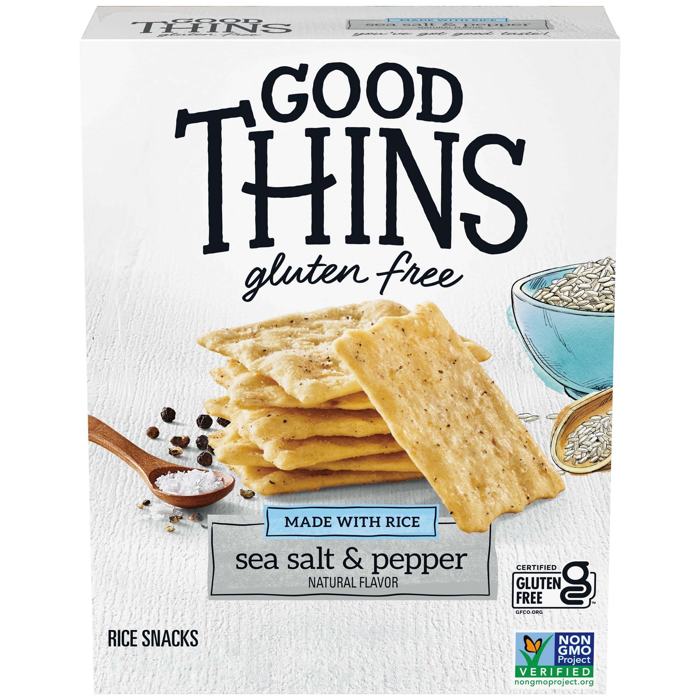 Good Thins Good Thins Sea Salt & Pepper Rice Snacks Gluten Free Crackers, 3.5 oz