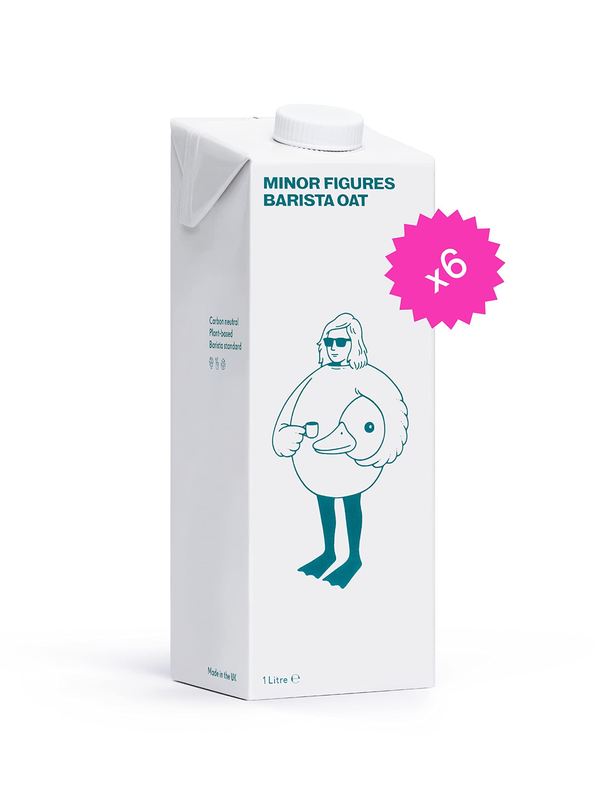 Minor Figures Minor Figures - Oat Milk - Standard - Barista Standard - 32 Oz - 6 Pack - Non Gmo - Plant Based - Vegan - Dairy Free - Shelf Stable - Unsweetened