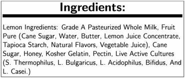 Noosa Noosa Lemon Yoghurt, 8 Ounce -- 12 per case.