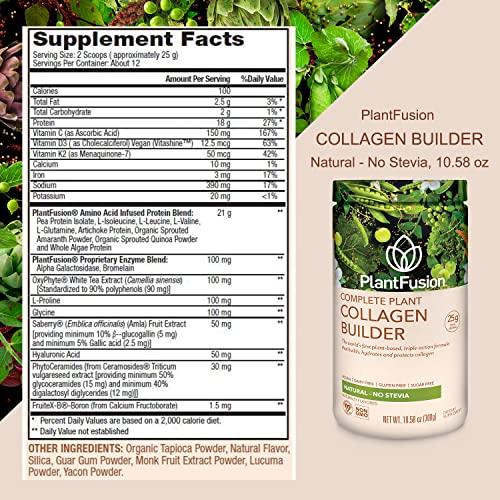 PlantFusion PlantFusion Complete Vegan Protein Powder and Collagen Bundle - Keto, Gluten Free, Soy Free, Non-Dairy, No Sugar, Non-GMO