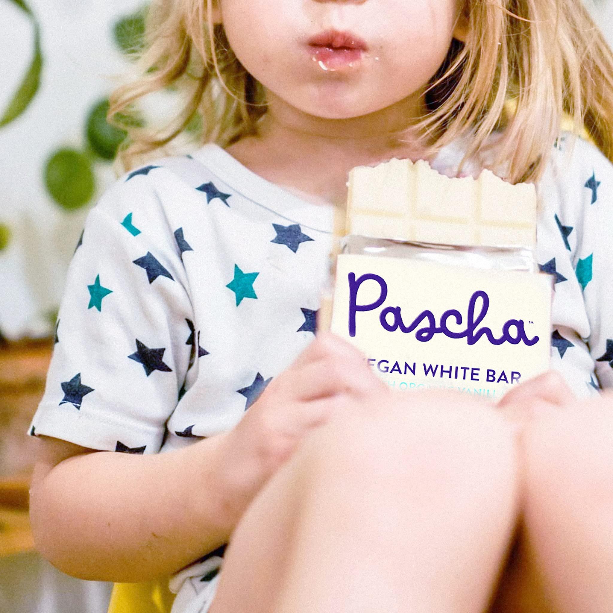 Pascha Pascha Organic Vegan White Chocolate Bars, UTZ, Gluten Free, Non GMO, 10 Count(Pack of 1)