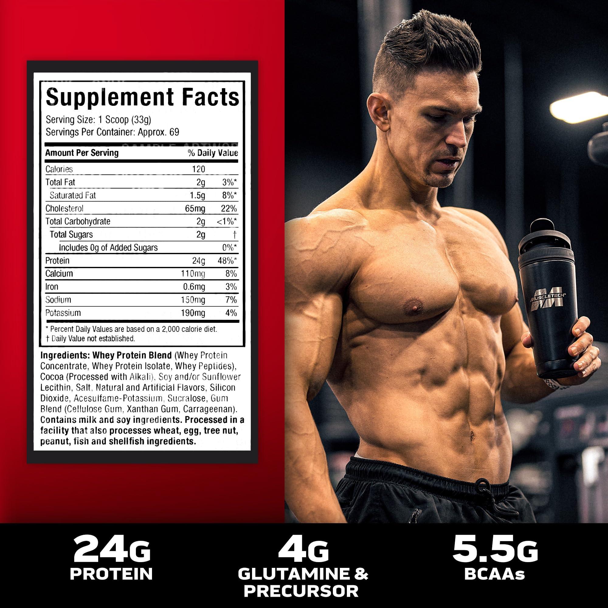 MuscleTech Whey Protein Powder , MuscleTech Nitro-Tech Whey Gold Protein Powder , Whey Protein Isolate Smoothie Mix , Protein Powder for Women & Men , Vanilla Protein Powder, 5 lbs (69 Serv)-package varies