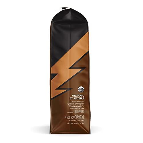 Death Wish Coffee Co. Death Wish Coffee, Organic and Fair Trade, Medium Roast, Whole Bean Coffee, 16 oz