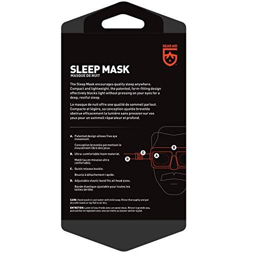 GEAR AID GEAR AID Sleep Mask for Deep REM Sleep for Travel and Outdoors, Black