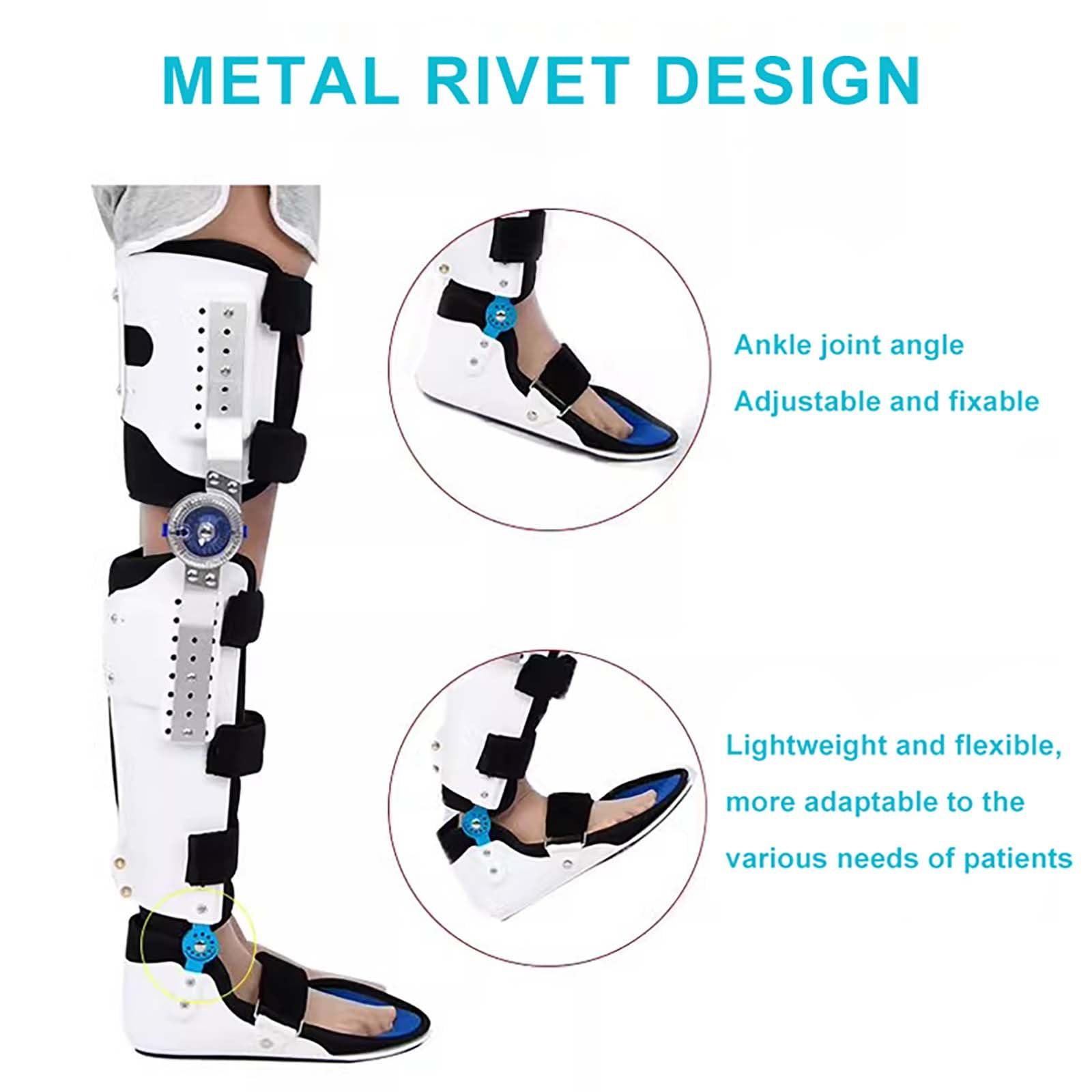 HUVIOVED HUVIOVED Knee Support Brace - Hip Knee Ankle Foot Orthosis Braces with Walking Boots for Hip Fracture Rehabilitation Equipment,Left