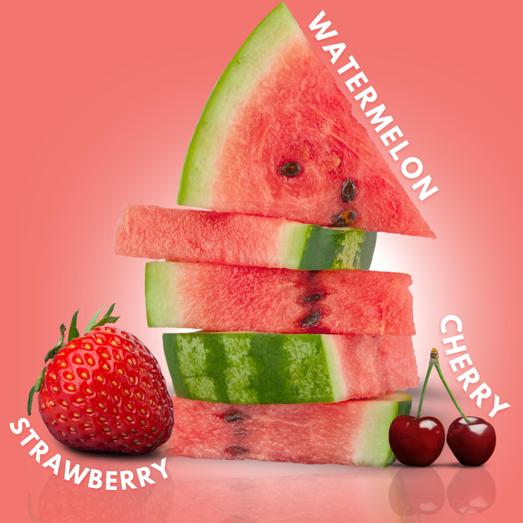 Needzo Sour Pucker Lips, Strawberry, Watermelon, and Cherry Flavored Gummy Candies, Pink and Red Chewy Lip Candy Bulk Bag 5 Pounds