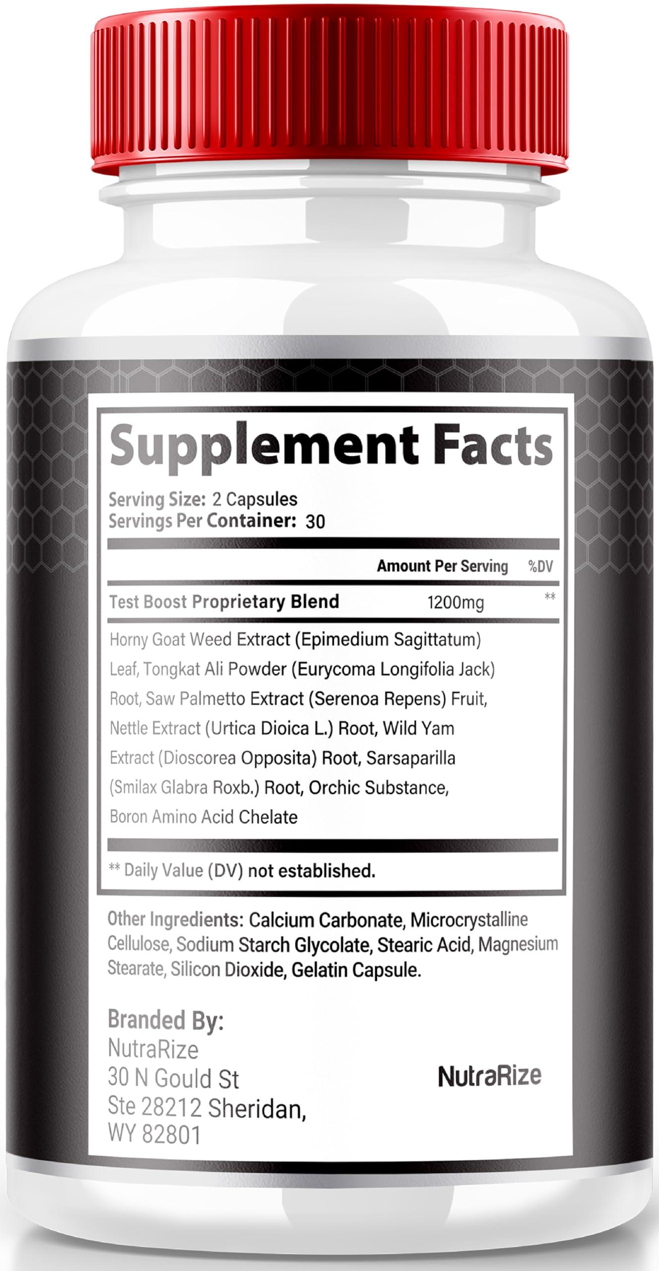 NutraRize (3 Pack) Virilwood Capsules for Men, Official Viril Wood Pills 1200 mg, All Natural Male Formula to Support Long-Lasting Performance and Overall Health, Premium Multivitamins Review (180 Capsules)