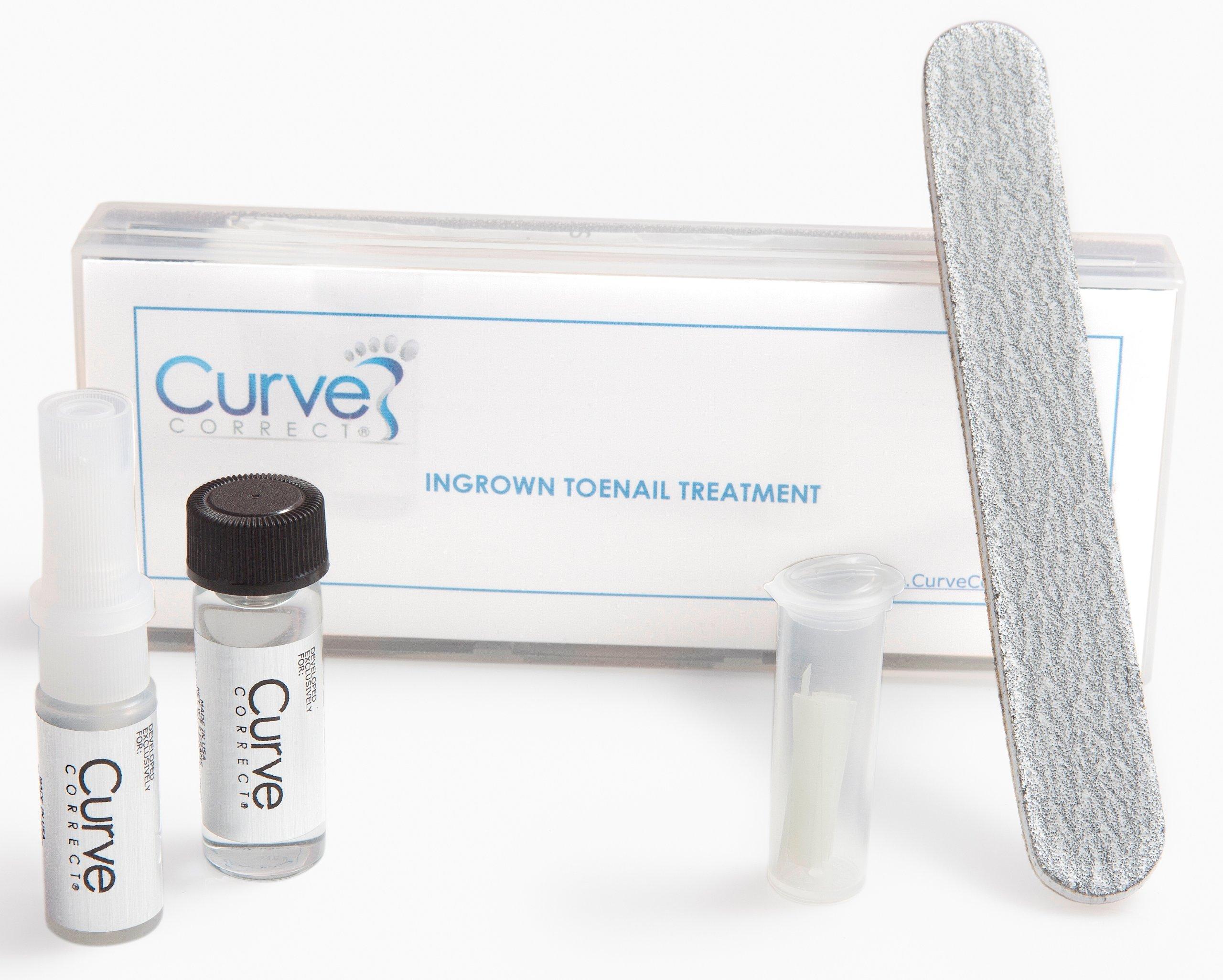 CurveCorrect CurveCorrect Ingrown Toenail Home Treatment | Ingrown toenail Correction kit, Includes Ten Standard toenail Braces.