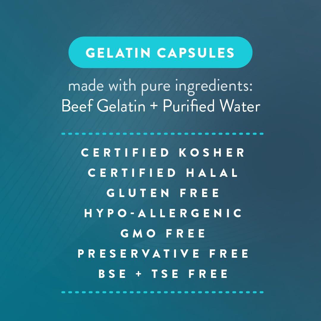 PureCaps USA PureCaps USA - Empty Gelatin Capsules Size 00, 1,000 Empty Separated Gel Pills, White, Non-GMO Certified, Kosher, Gluten Free and Halal Certified, Pure Beef Gel Pill Capsules Empty