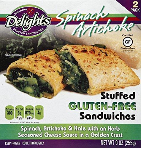 Gluten Free Delights Gluten Free Delights Spinach Artichoke Stuffed Sandwich, 9 Ounce (Pack of 6)