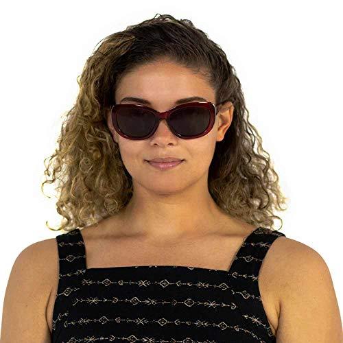 VITENZI VITENZI Sunglasses with Readers for Women, Reader Sunglass with Bifocals, Vintage Tinted Reading Sun Glasses, Venice in Burgundy 1.75