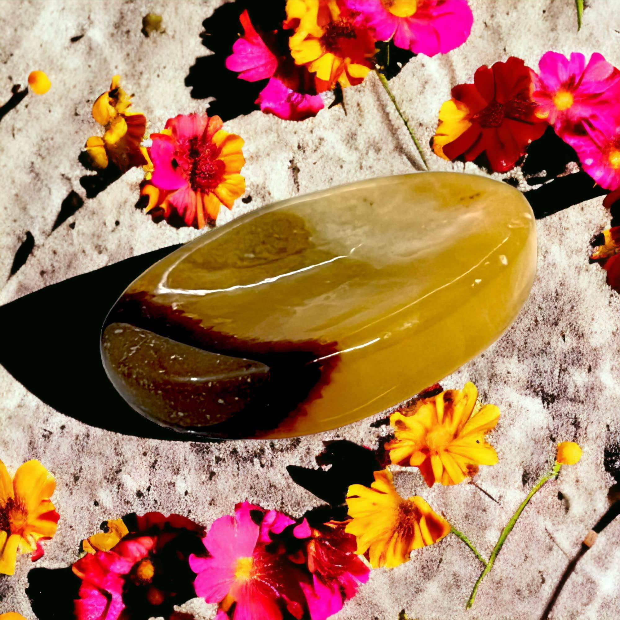 ANAYA AGATE Worry Stones Septerian Crystal Thumb Worry Stones for Anxiety, Stress Relaxing and Soothing Balance Stones for Meditation, Stress Relief Healing Stones and Crystals for Men and Women