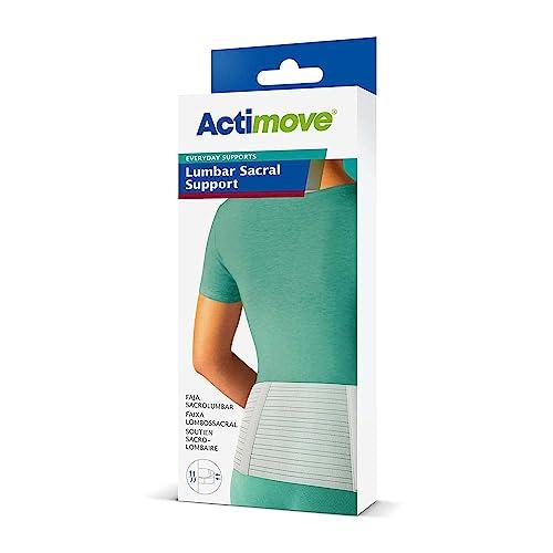 Actimove Actimove Everyday Supports Back Brace for Men & Women | Lumbar Sacral Support Belt for Lumbar Lower Back Support Belt for Sciatica, Herniated Disc, Scoliosis Back Pain Relief | White, 8\" H, X-Large