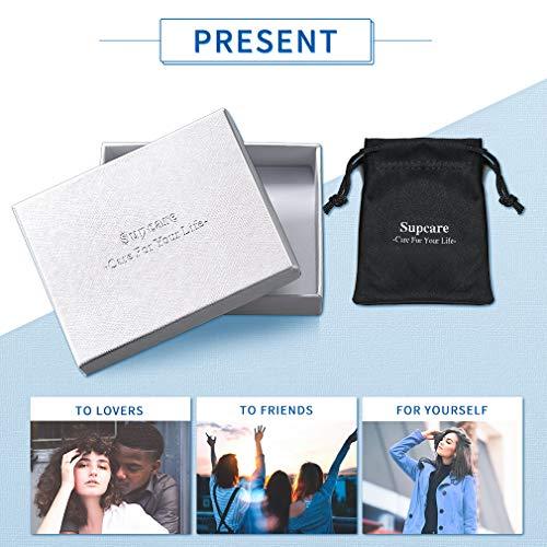 Supcare St Michael Medal Id Necklace Stainless Steel Necklace Medical Alert Necklace for Men Engraved Necklace