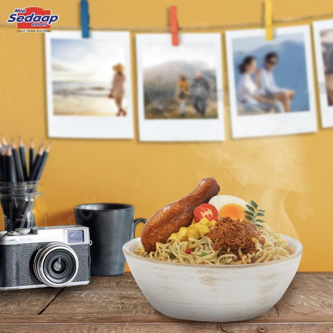 Wingsfood Sedaap Mi Sedaap Instant Noodles, Chicken Onion Flavor, 2.57 oz (Pack of 10)