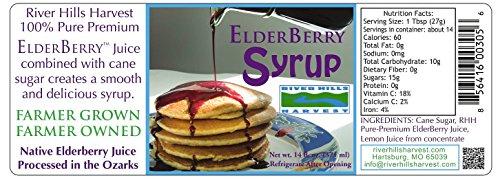 River Hills Harvest ElderBerry Syrup 14 Ounce