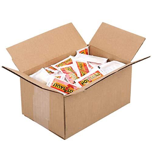 Bulk Wholesale Supplies BWS Hot Sauce 3 Gram Portion Packets, Case of 200
