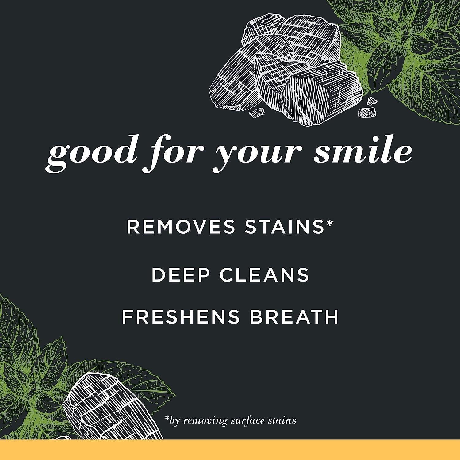 Burt's Bees Burt\'s Bees Toothpaste, Natural Flavor, Charcoal Fluoride-Free Toothpaste, Zen Peppermint, 4.7 oz, Pack of 3