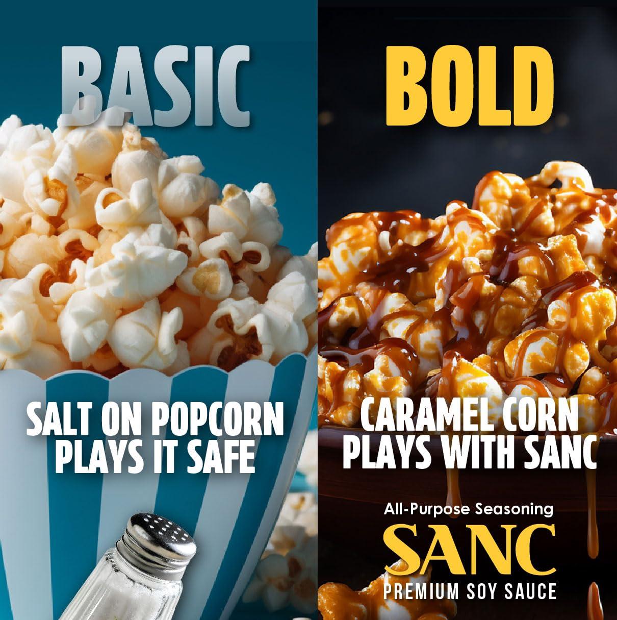 Shinangchon SANC All Purpose Korean Soy Sauce, 12.2 Fl Oz (Pack of 3) A Must-Have for Every Pantry, Low-Sodium Salt Substitute, NON-GMO Bean, No Artificial Additives, Naturally Brewed with Music Fermentation