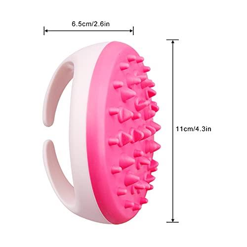 LEYILE Anti Cellulite Massage Tool ,Body Massager Brush,Body Scrubber Shower Brush, Handheld Slimming Relaxing Massager Scrap Massager ,Exfoliating Cleaning Brush, Body Skin Massage Tool (Pink)