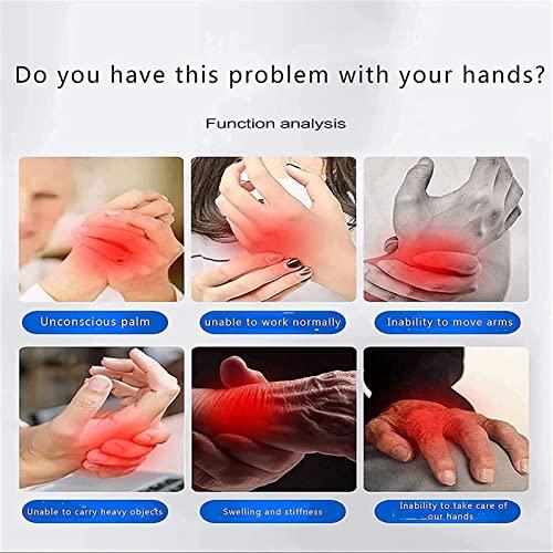 ZZBB ZZBB Rehabilitation Robot Gloves Hand Stroke Hemiplegia Finger Rehabilitation Brace, Hand Training Finger Orthotics Device Assistive Gloves Finger Flexion Correction,Left,S