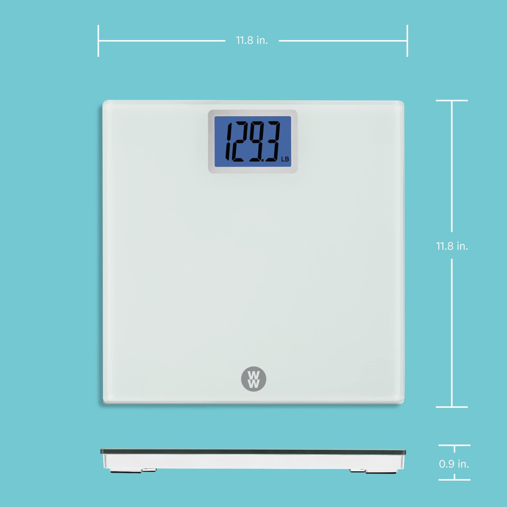 Conair Weight Watchers Scales by Conair Scale for Body Weight, Digital Bathroom Scale in White