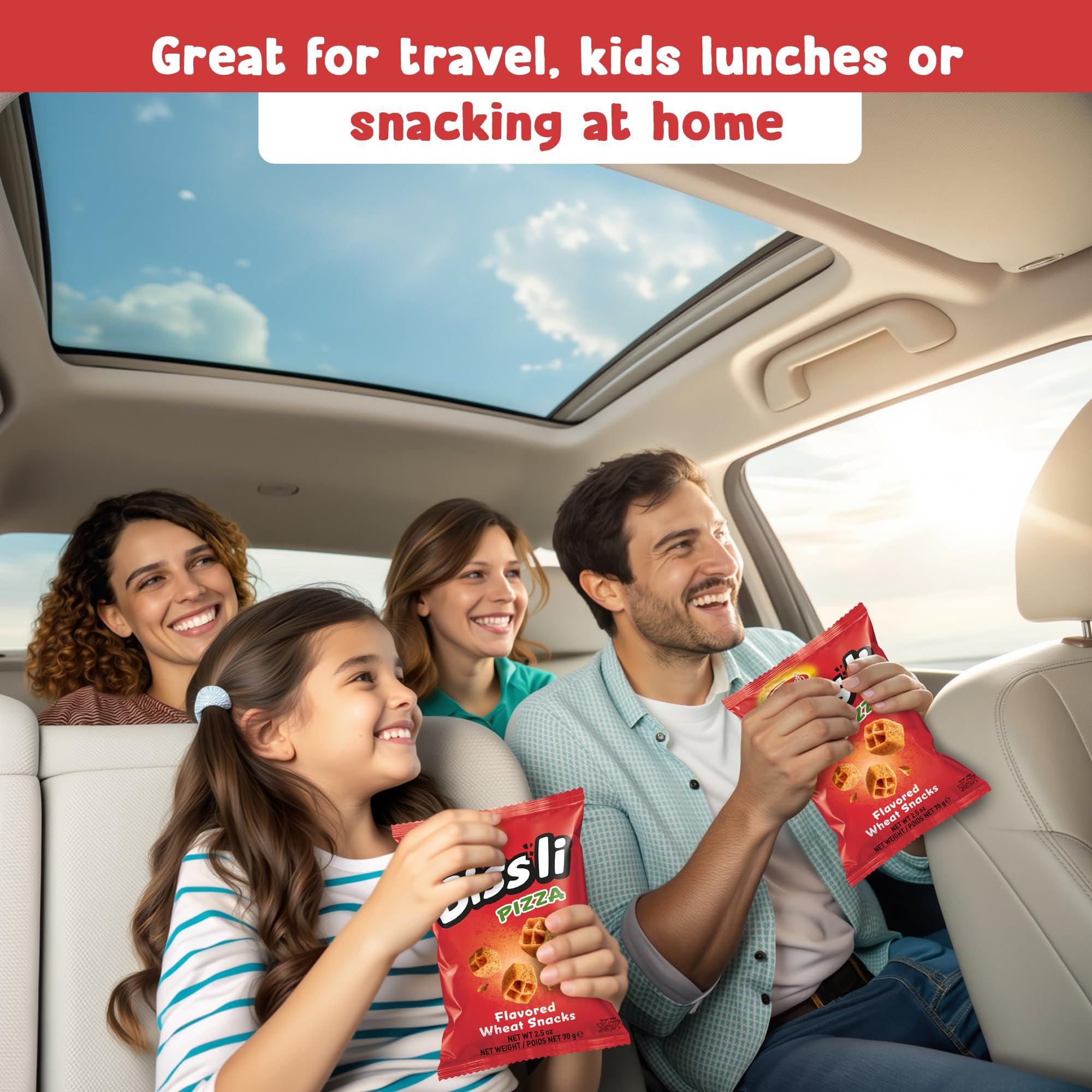 Osem Osem Bissli Pizza Flavored Wheat Snacks, 2.5oz Bags (Pack of 10) Bold Pizza Taste, Kosher, No Preservatives, Perfect for Lunches, Travel, and Anytime Snacking