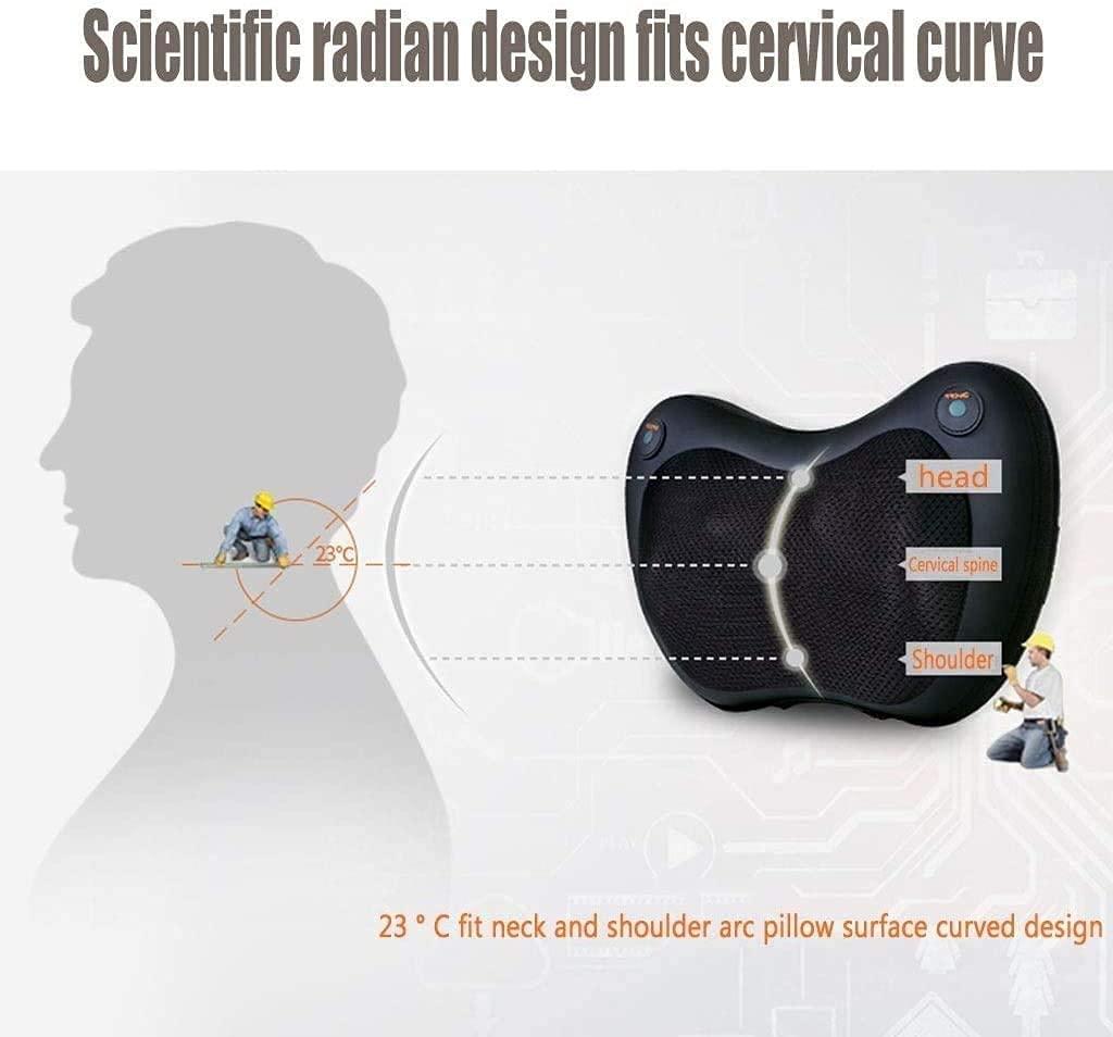 SMSOM SMSOM Back Massager, Back and Neck Massager, Kneading Electric Neck Massager Pillow, Deep Tissue Kneading, Very Suitable for Families, Office, Car