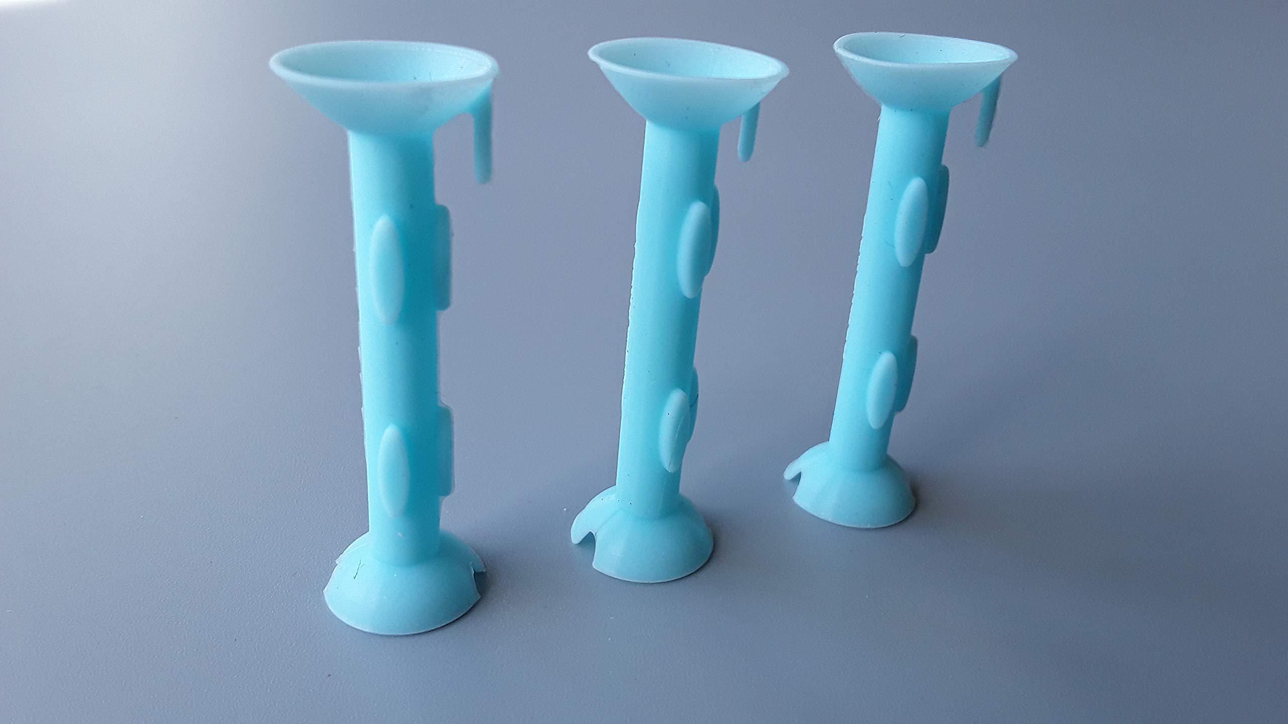 OptiWand 2 Pack - Small Portable Soft Contact Lens Removal & Insertion Tool - Silicone Rubber Eye Lens Inserter & Remover Device with Pincher End & Finger Grips - Safe & Easy to Use, Travel Size  1.75\"