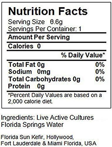 Florida Sun Kefir Quarter Cup Florida Sun Kefir Exclusive LIVE Prickly Pear Cactus Nodules Virgin Water Kefir Grains Unused