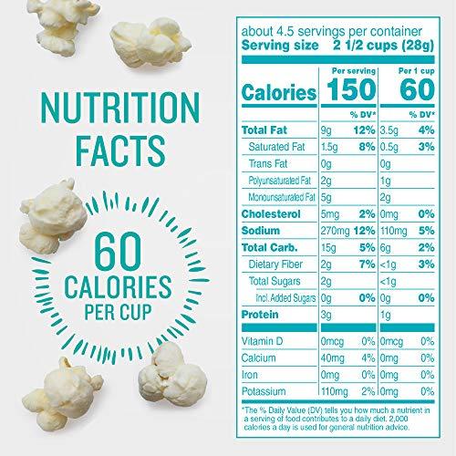 Angie’s BOOMCHICKAPOP Angie\'s BOOMCHICKAPOP White Cheddar Popcorn, 4.5 oz. (Pack of 12)