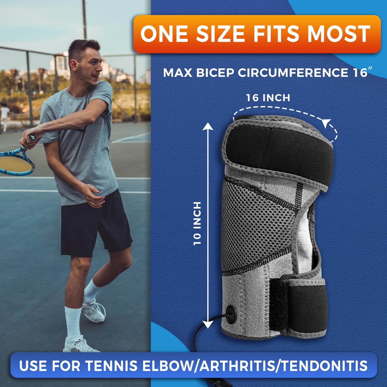 sticro sticro Elbow Heating Pad for Arm and Tennis Elbow, 3 Heat & 5 Timer Settings Heated Elbow Brace for Golfer Elbow and Cubital Tunnel Syndromes Relief