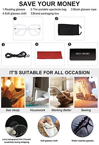 OCCI CHIARI OCCI CHIARI Reading Eye Glasses 3.5 Designer Reader350(1.0 1.25 1.5 1.75 2.0 2.25 2.5 2.75 3.0 3.5 4.0)