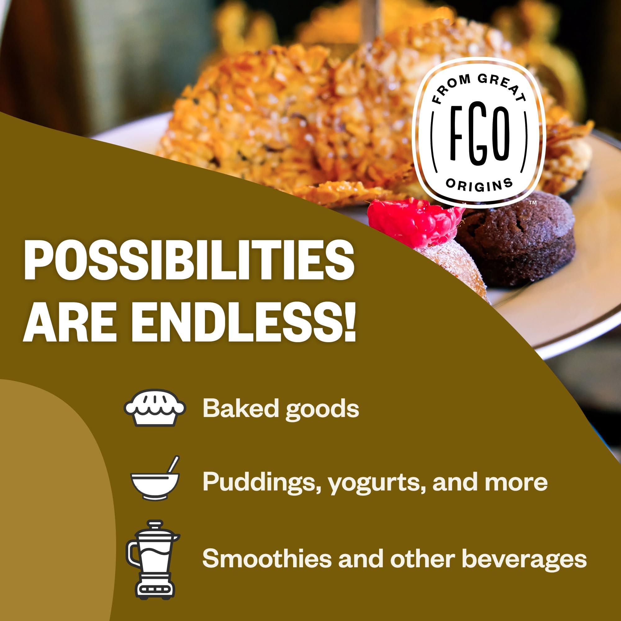 FGO FGO Organic Ground Golden Flaxseed Meal, Cold Milled, Grown in USA, 2 Pound (Pack of 1)