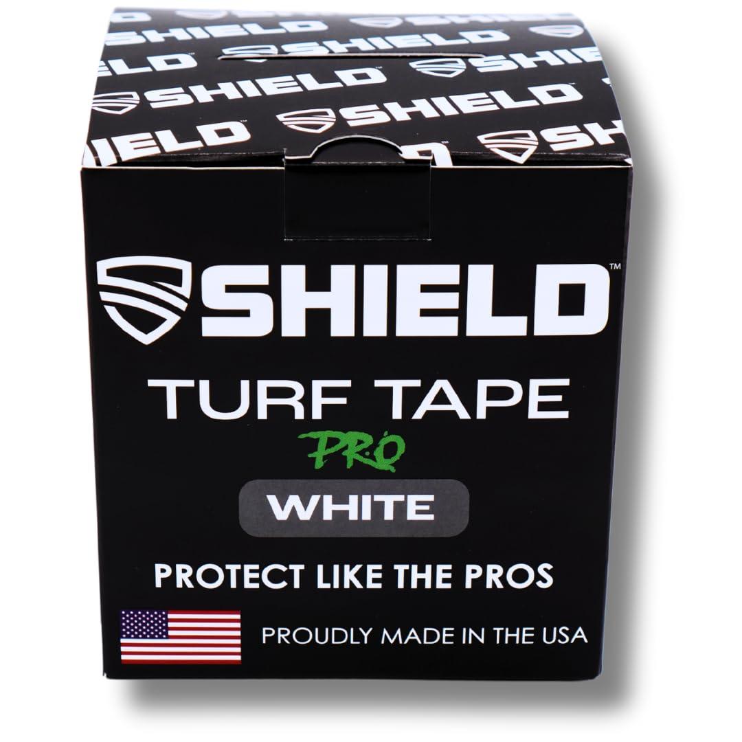 SHIELD SHIELD Turf Tape Pro | Turf Tape Football - Waterproof, USA Made, 10 Yards, Extra Wide for arms, 4-Way Stretch Flexibility, White