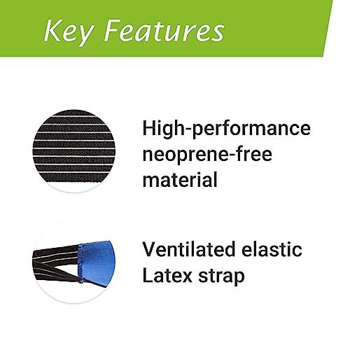 Actimove Actimove Sports Edition Ankle Support Elastic Wrap Around For Pain Management For Sprained, Swollen or Weak Ankles Left/Right Wear Black, Large