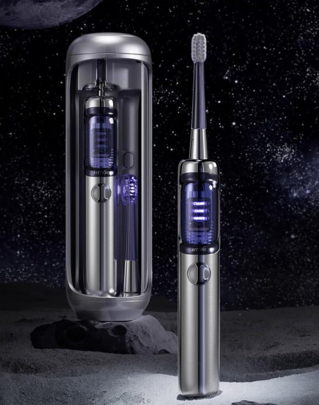 JIMOK JIMOK Electric Toothbrush, Oscillation & Vibration Sonic Electric Toothbrush for Adults with 3 Brush Heads & UV Travel Case, IPX7 Waterproof Type-C Rechargeable Travel Powered Toothbrush