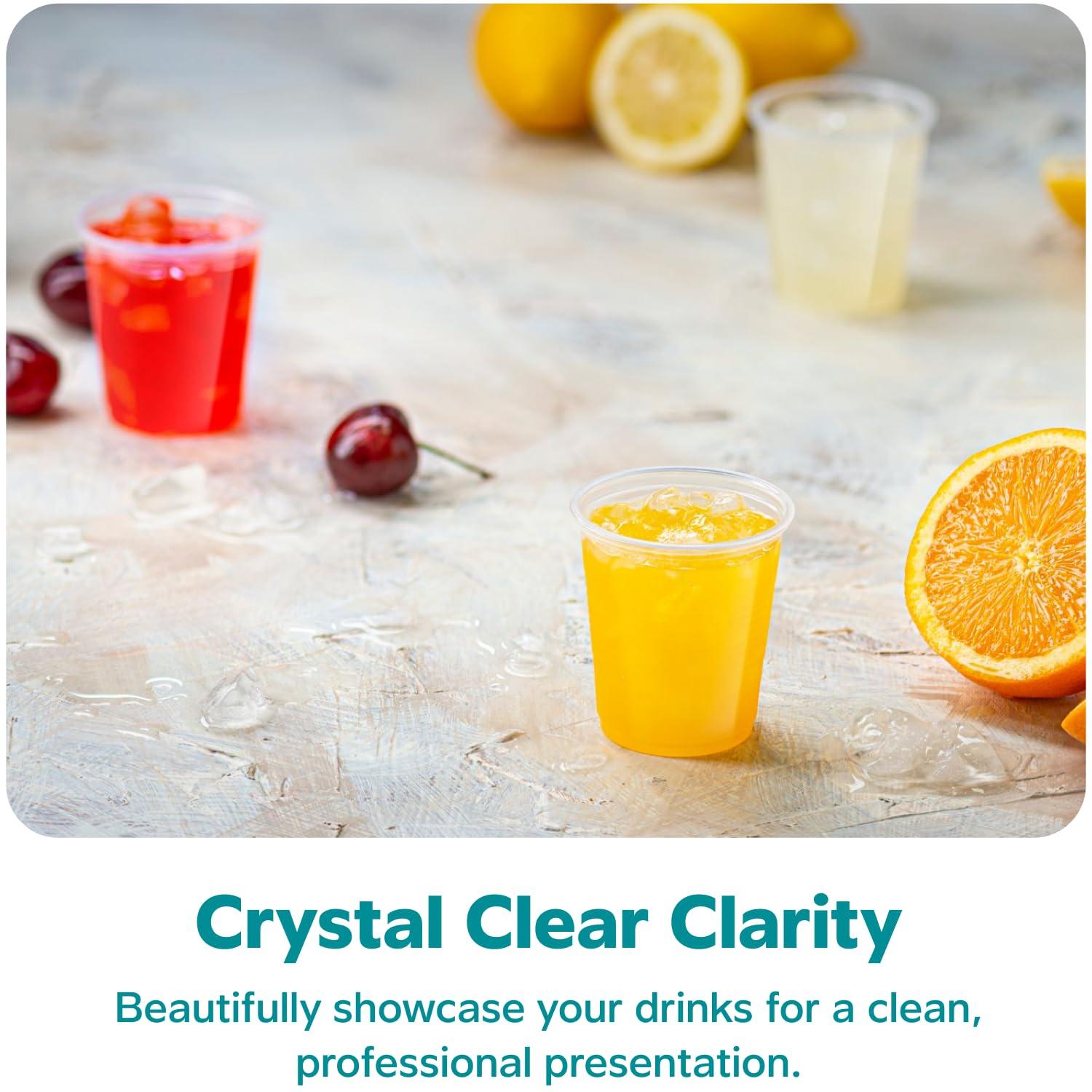 Comfy Package Comfy Package [3 oz. - 100 Count Clear Disposable Plastic Cups - Small Disposable Bathroom, Medicine Polypropylene, and Mouthwash Cups